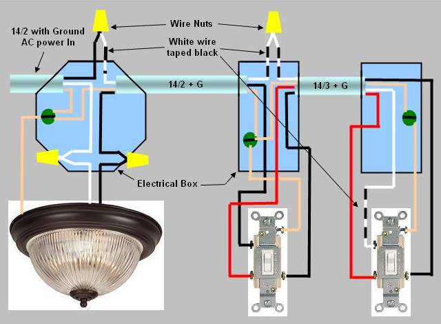 3-Way Switch Installation - Circuit Style 2